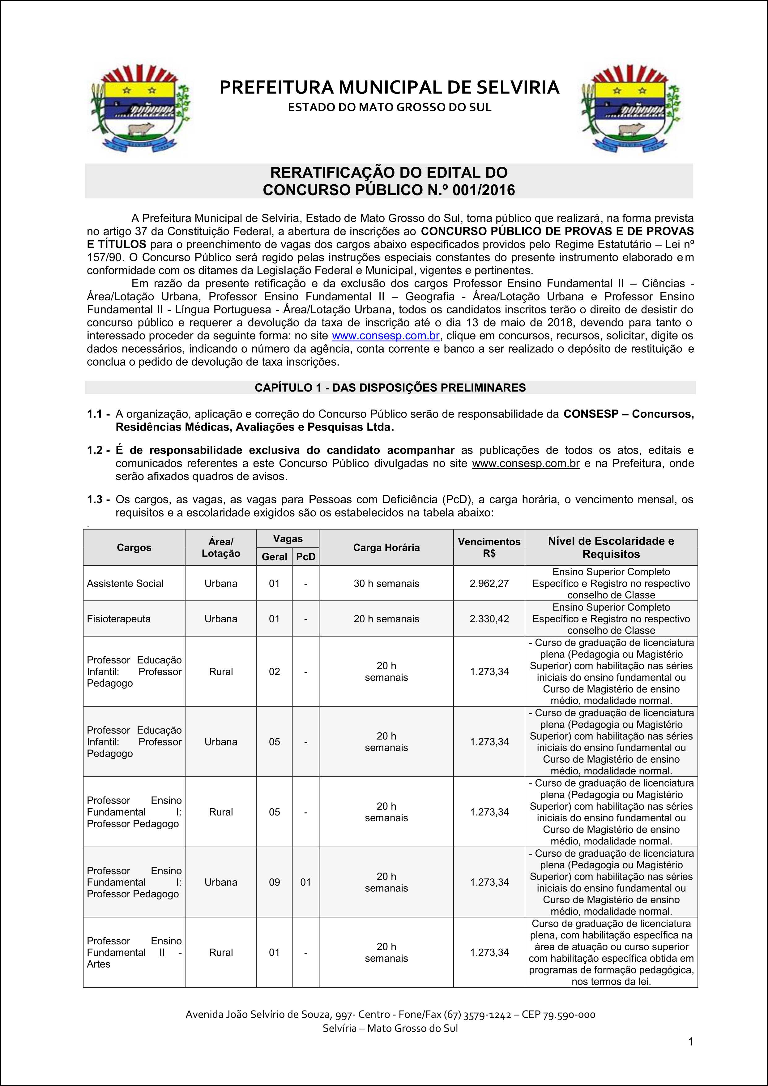 Pms Edital Do Concurso PÚblico SelvÍria 2018 1140